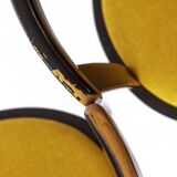 Paire de chaises pivotantes vintage – Design allemand des années 1970 – Hêtre laqué noir