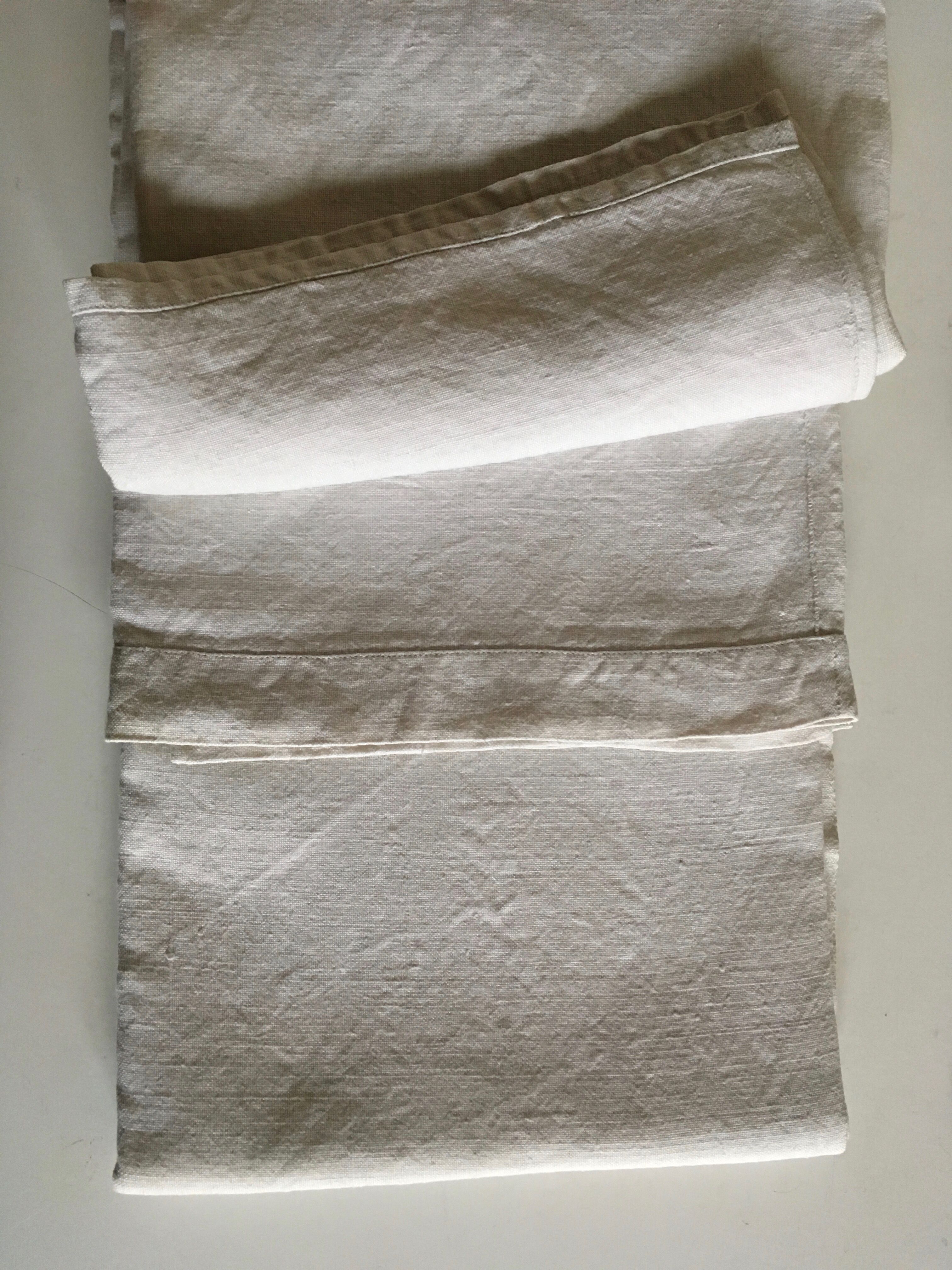 19th farm tablecloth in raw linen cloth reserve of l 2m kit