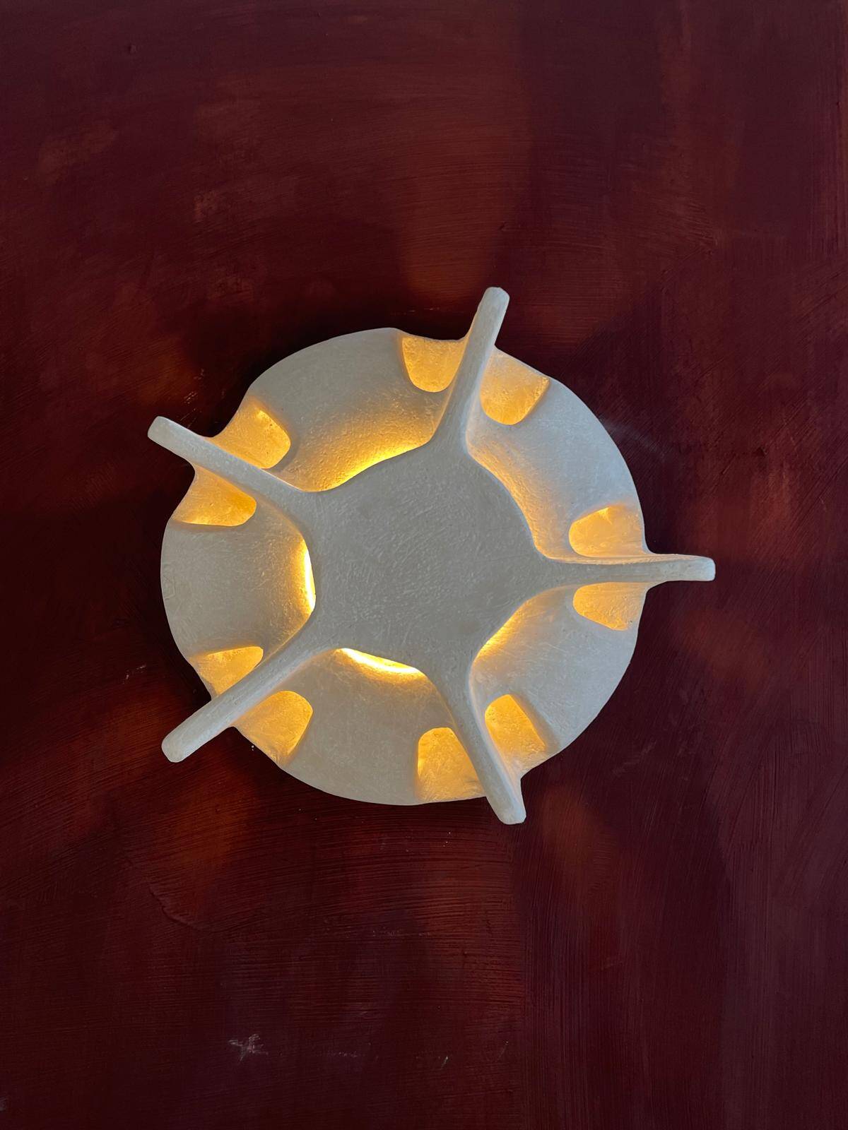 Sculptural wall light