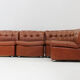 Vintage Italian curved modular sofa 1970s, set of 4