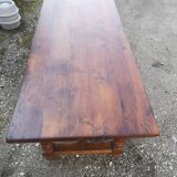 Solid oak farmhouse table