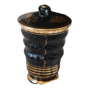 Pot à tabac en verre hyalite de