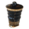 Pot à tabac en verre hyalite de Boom par le designer Paul Heller (circa 1925-30)