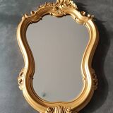 Miroir doré style louis xv.