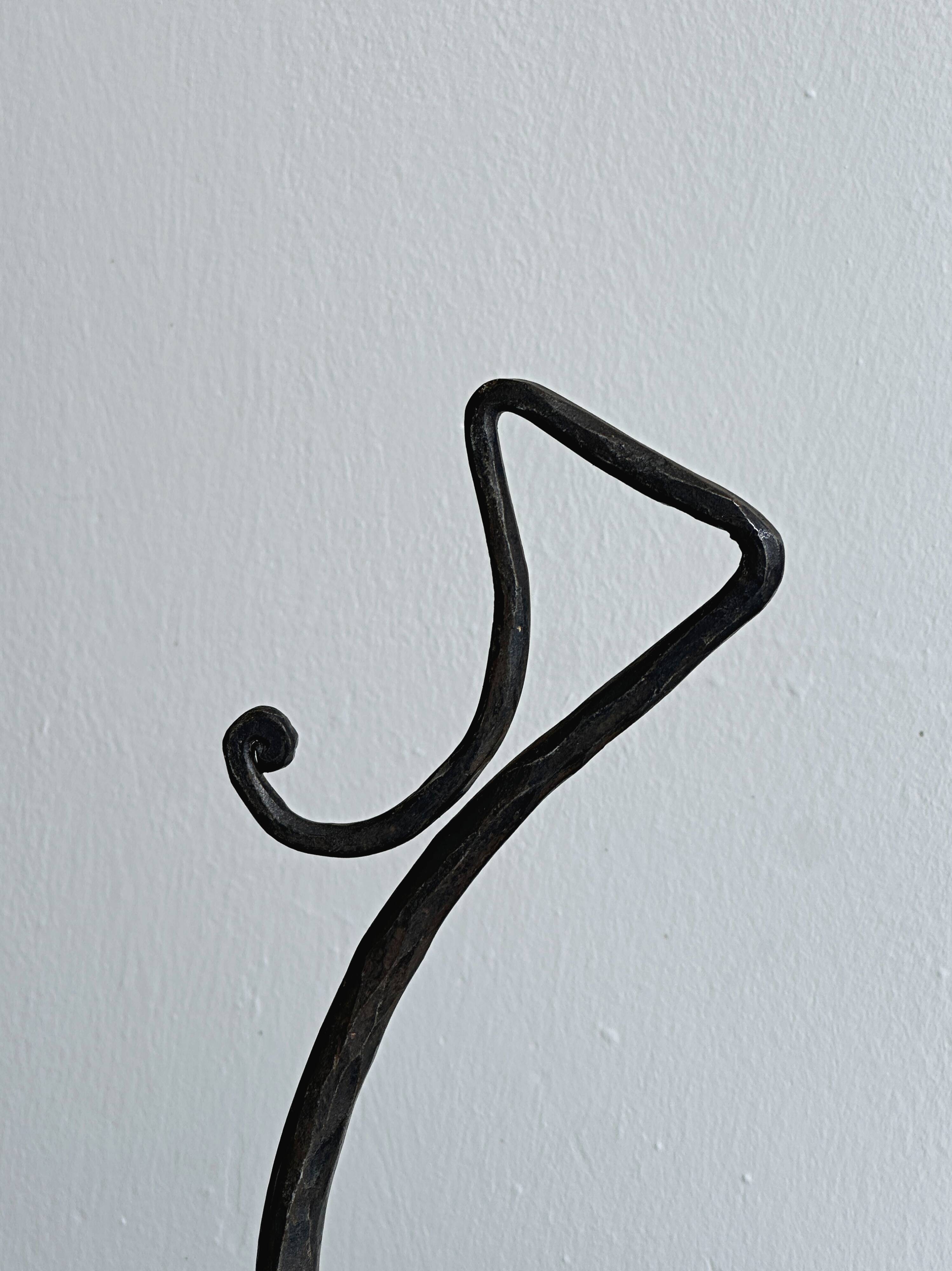 Wrought iron candlestick