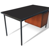 Office by Florence Knoll edited and signed Knoll circa 1950 black lacquered