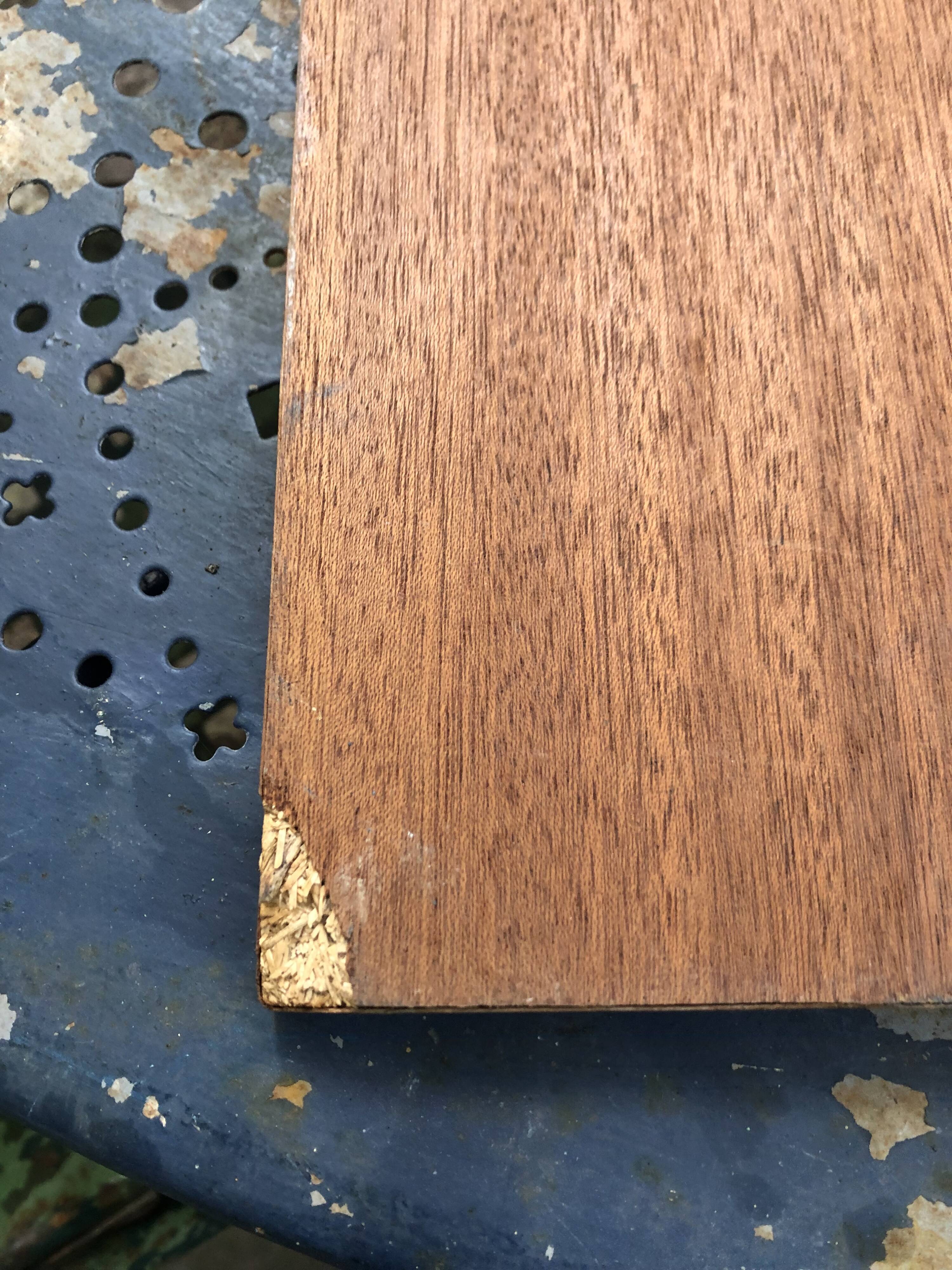 Scandinavian teak mirror 60s