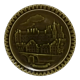 Plate in slip Gien decoration " castle of Gien "