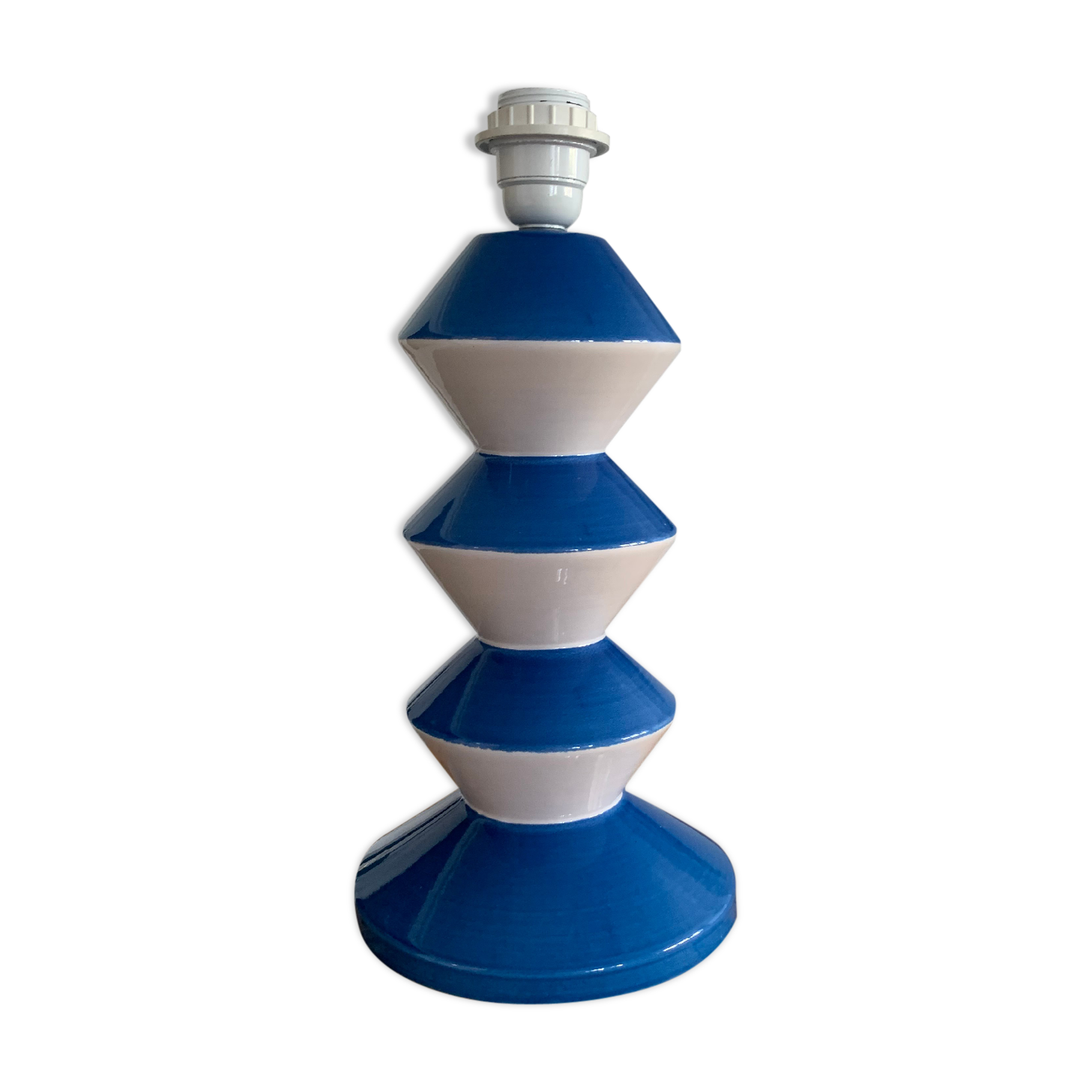 D'Albret France Vintage Memphis Ceramic Lamp