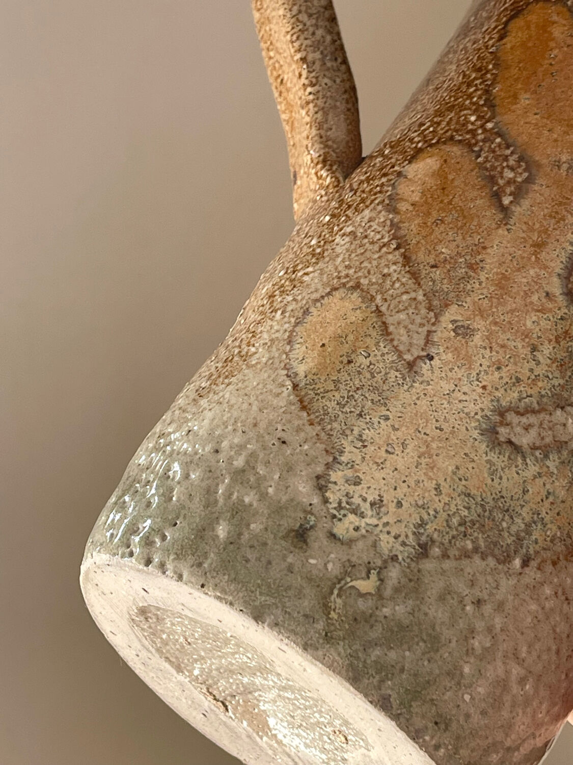 Stoneware jug by Jean Claude Monange.