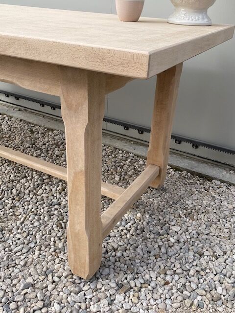 Sanded farmhouse table extensions 275 cm