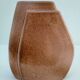Enamelled ceramic flat vase design 80s - 90s