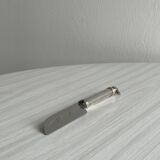 Stainless steel foie gras knife, duck decor handle