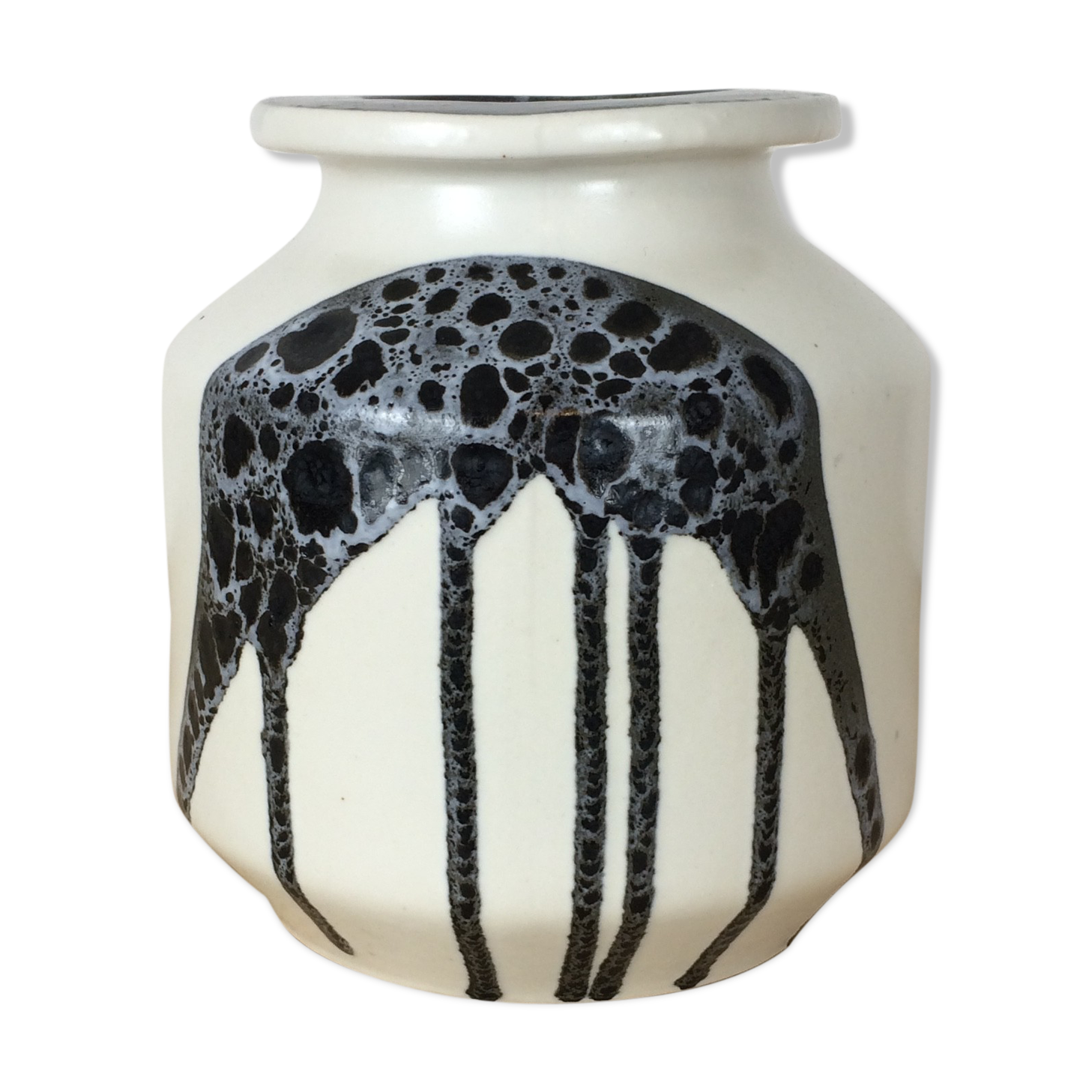 Modernist vase Lapid Israel, ceramics, 60s
