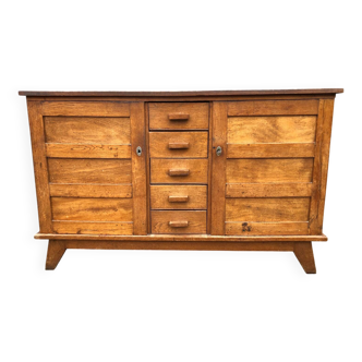 Buffet vintage René Gabriel en chêne