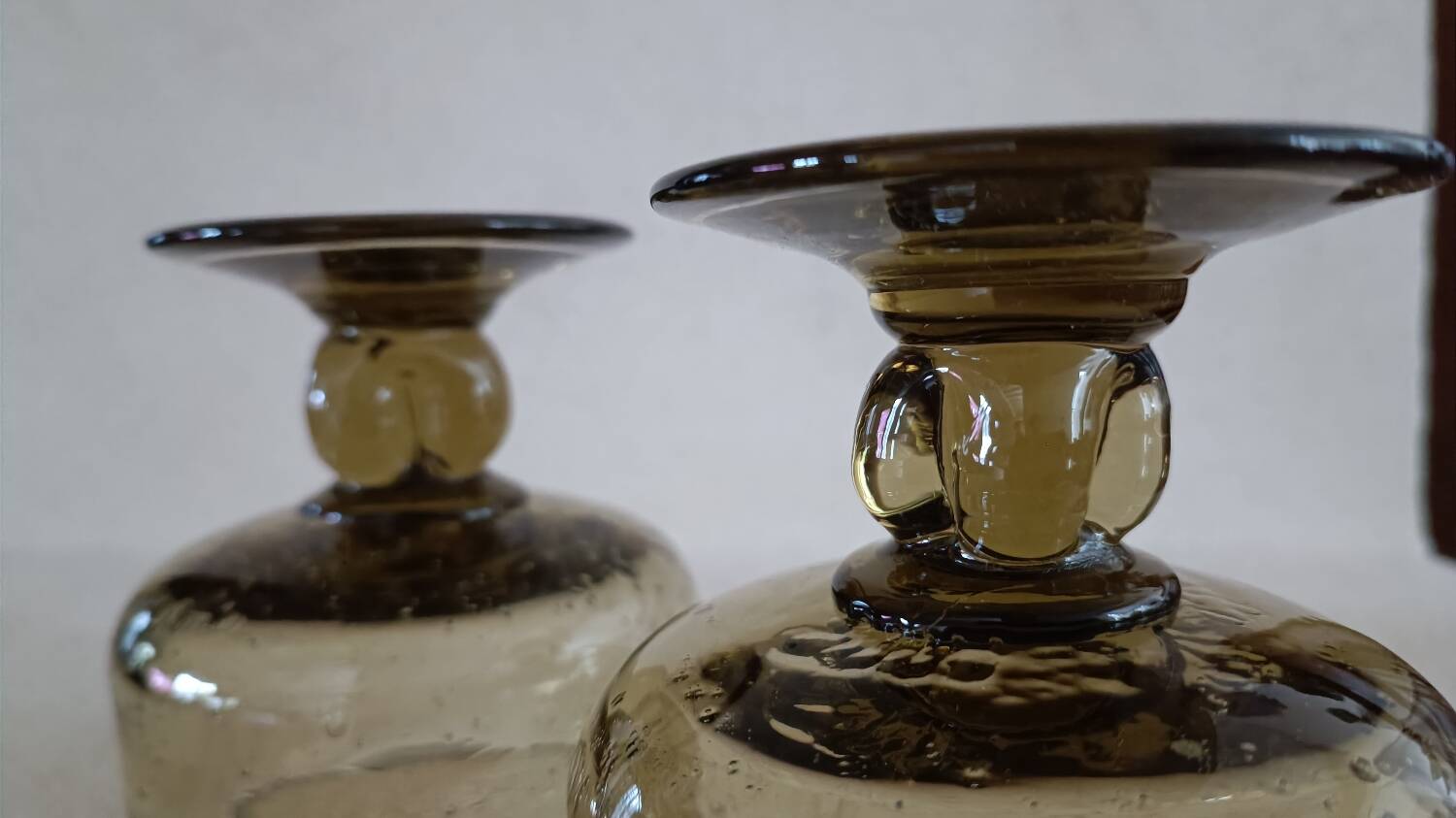 2 Biot glassware cut glasses