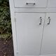 Vintage white sideboard with 2 doors and 2 drawers