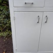 Buffet blanc vintage 2 portes et 2 tiroirs