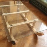 Sled coffee table