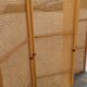 Vintage wicker claustra screen - 1950s