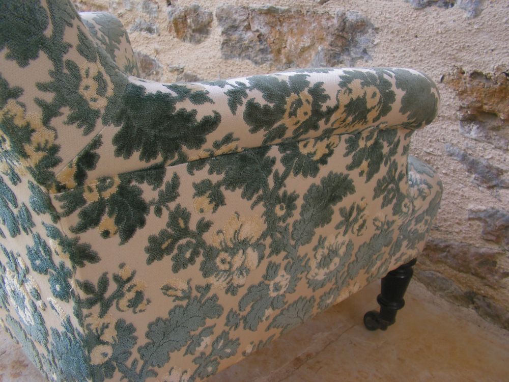 19th century armchair with foliage