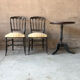 Guéridon et chaise Napoléon 3