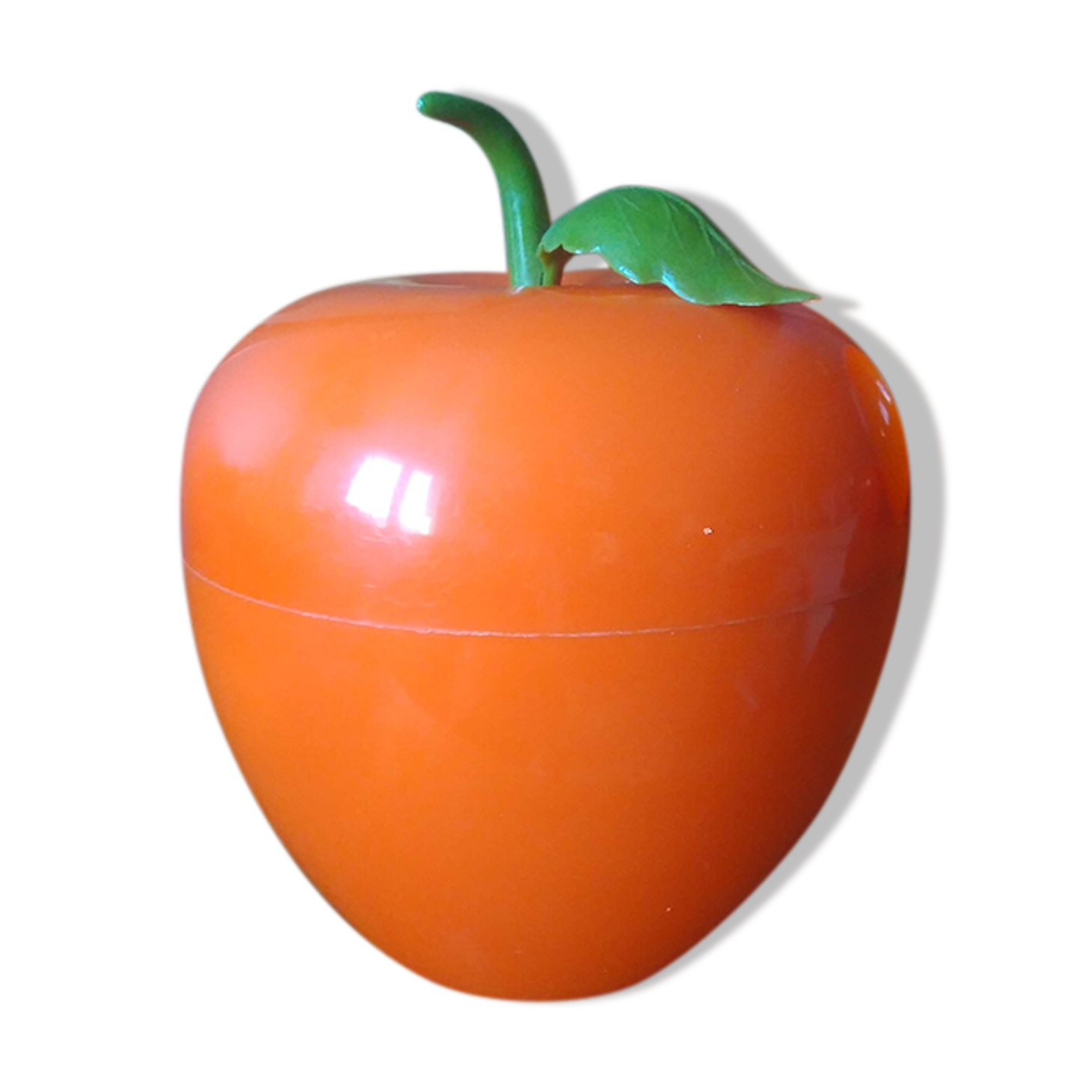 Vintage orange ice bucket - 70s