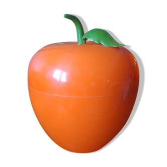 Vintage orange ice bucket - 70s