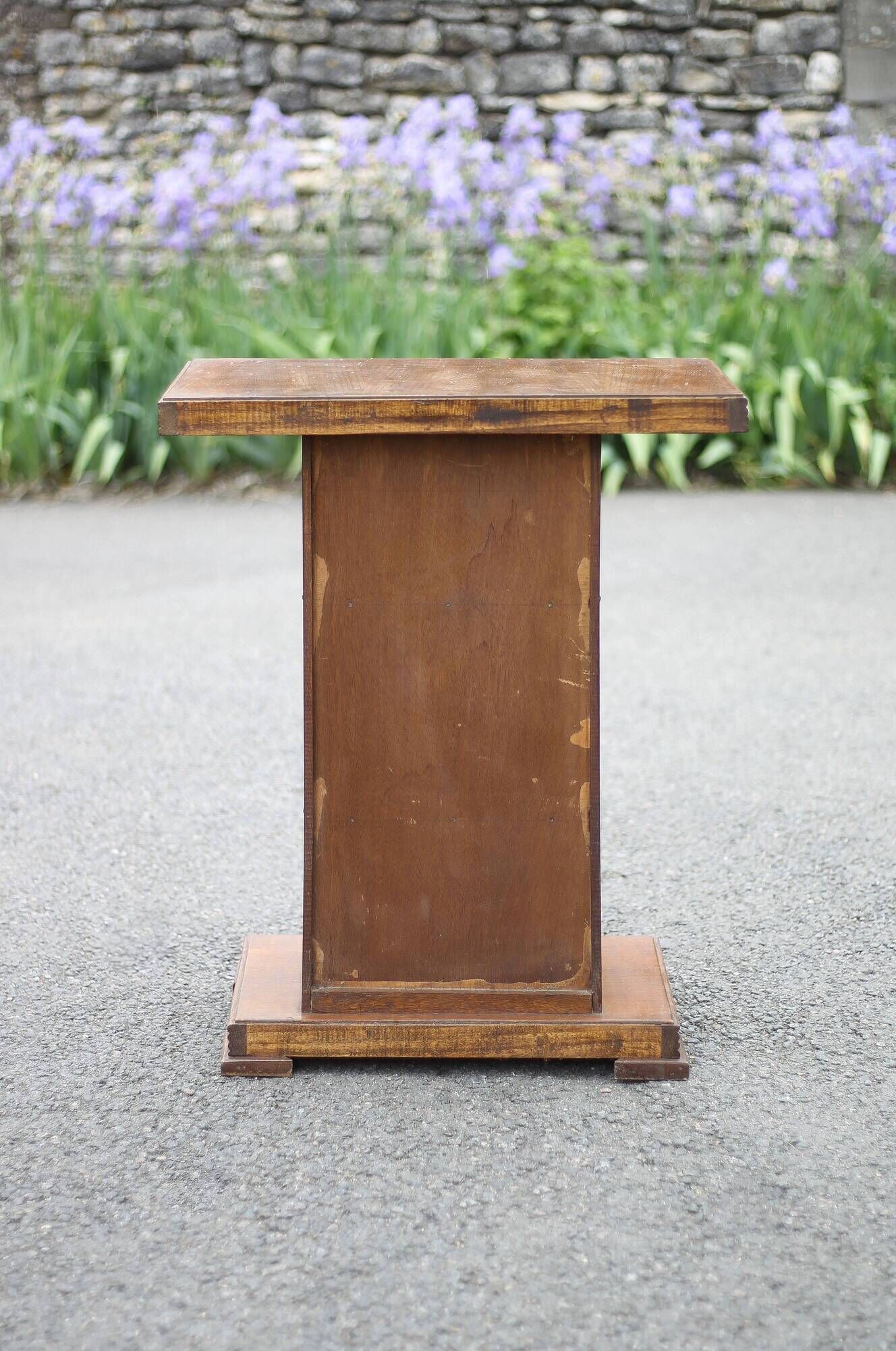Vintage wooden furniture, wooden console, altar, end table, desk