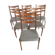 Suite de 8 chaises danoises en teck de Arne Wahl Iversen