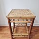 Vintage coffee table in bamboo and rattan '1970s – Bohemian/Exotic style
