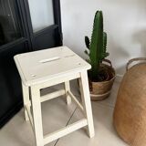 Old wooden painter's stool