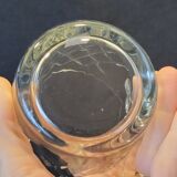 Old ice bucket ice cubes crystal cut braces Cristallerie Hartzviller