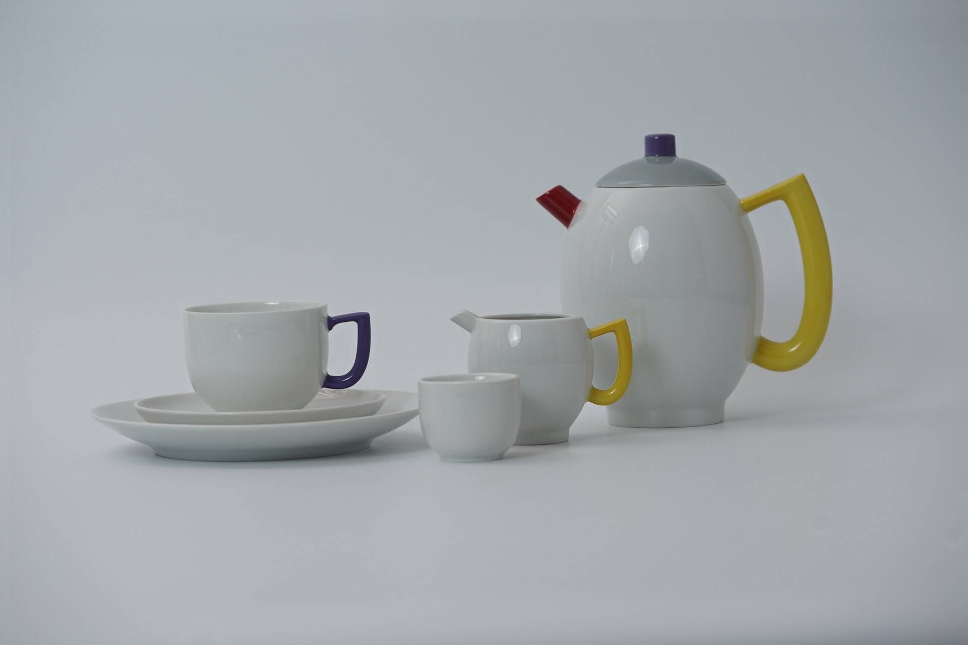 Postmodern Coffee Set for 6 City Modern Art by Lutz Rabold for Arzberg