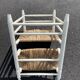 Vintage armchair 1950 wood mulched heater
