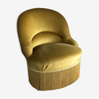 Toad armchair with vintage fringes