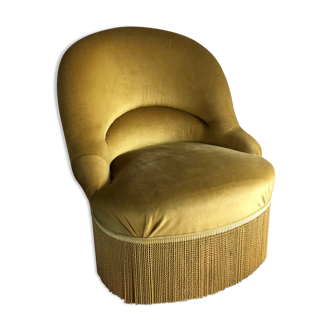 Toad armchair with vintage fringes