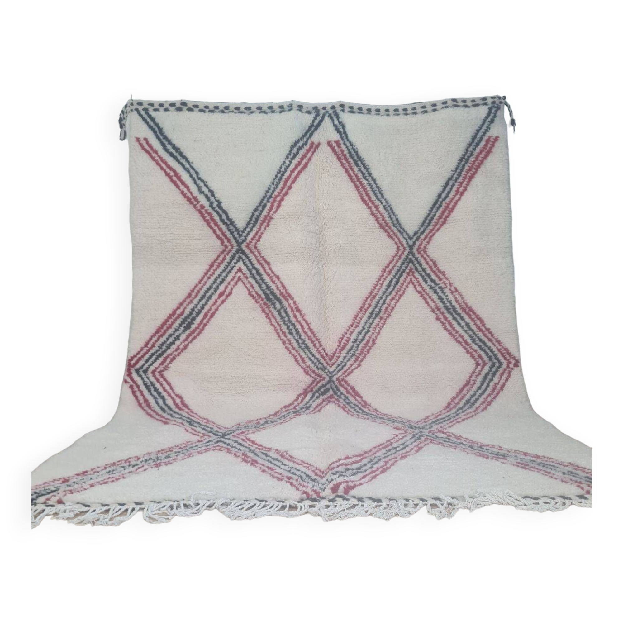 Handmade wool Berber rug 300X200 cm