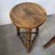 Pair of antique stools with turned legs.
