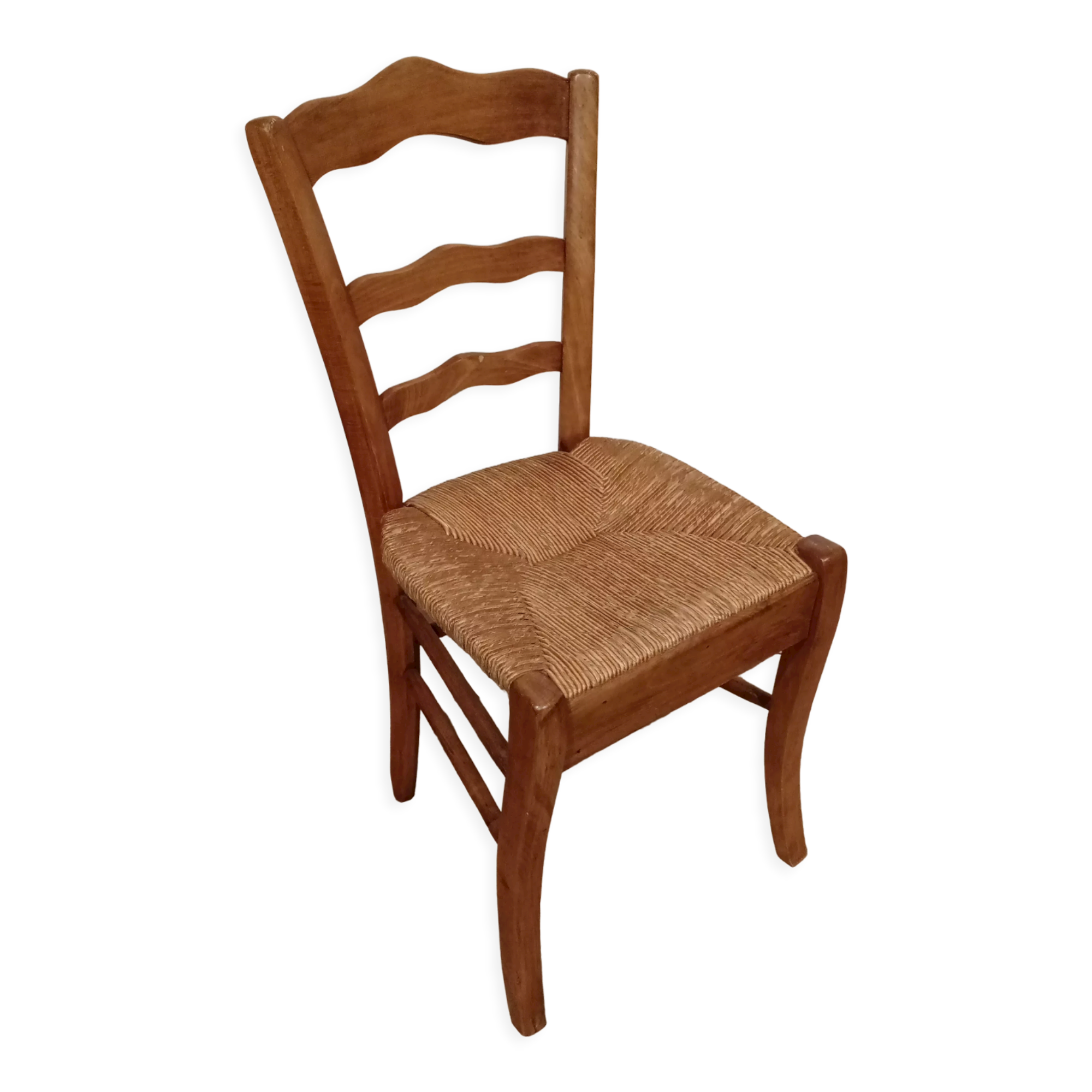 Old straw chair