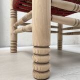 Pair of wooden armchairs and ropes