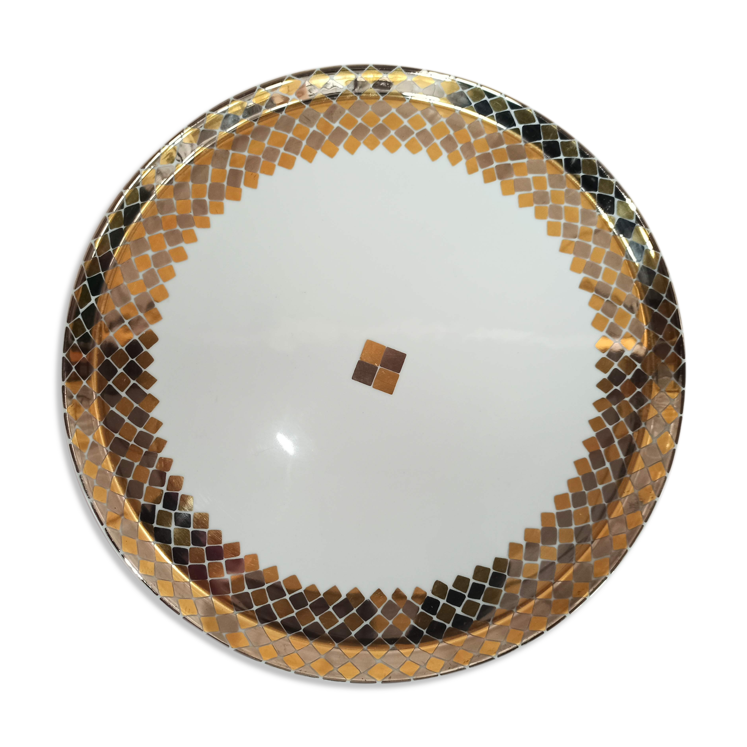Dish Yves Saint Laurent gilded silver décor Menara