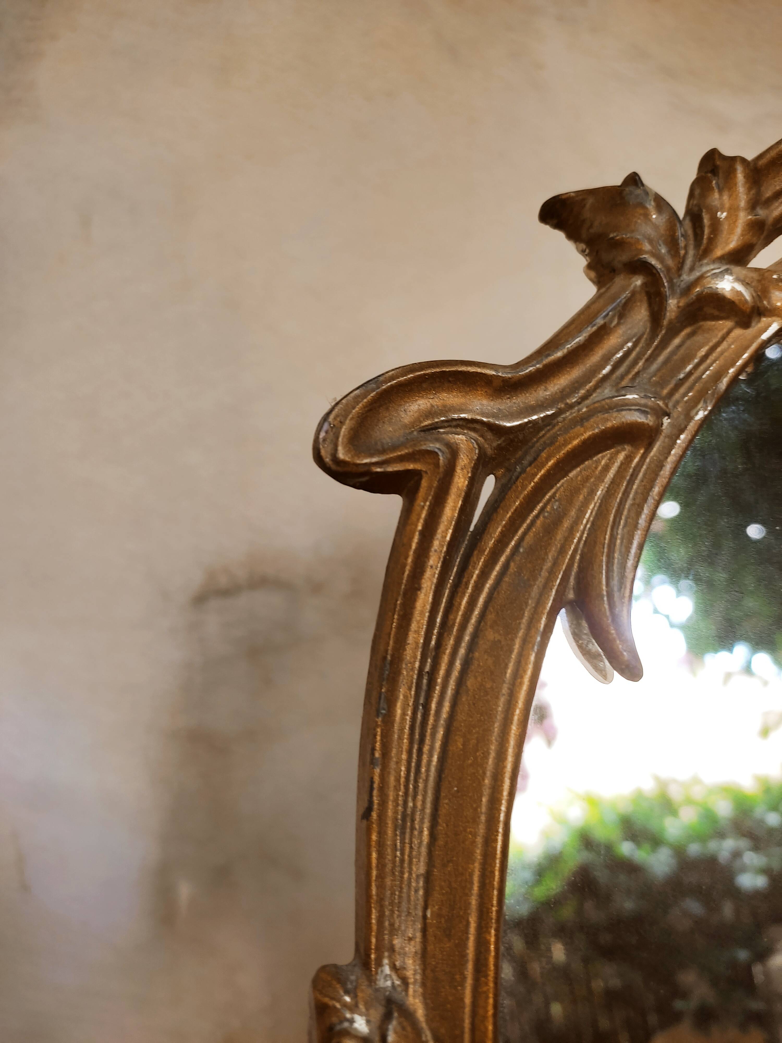 Art Nouveau table mirror