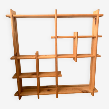 Light wood wall shelf