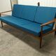 Scandinavian sofa 3 places in teak 1960 restored
