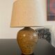 Vintage pyrity stoneware lamp