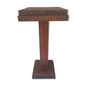 Art deco teak saddle