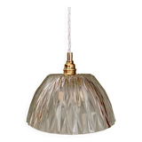 Vintage lamp lamp in molded glass