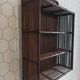 Rattan and bamboo shelf
