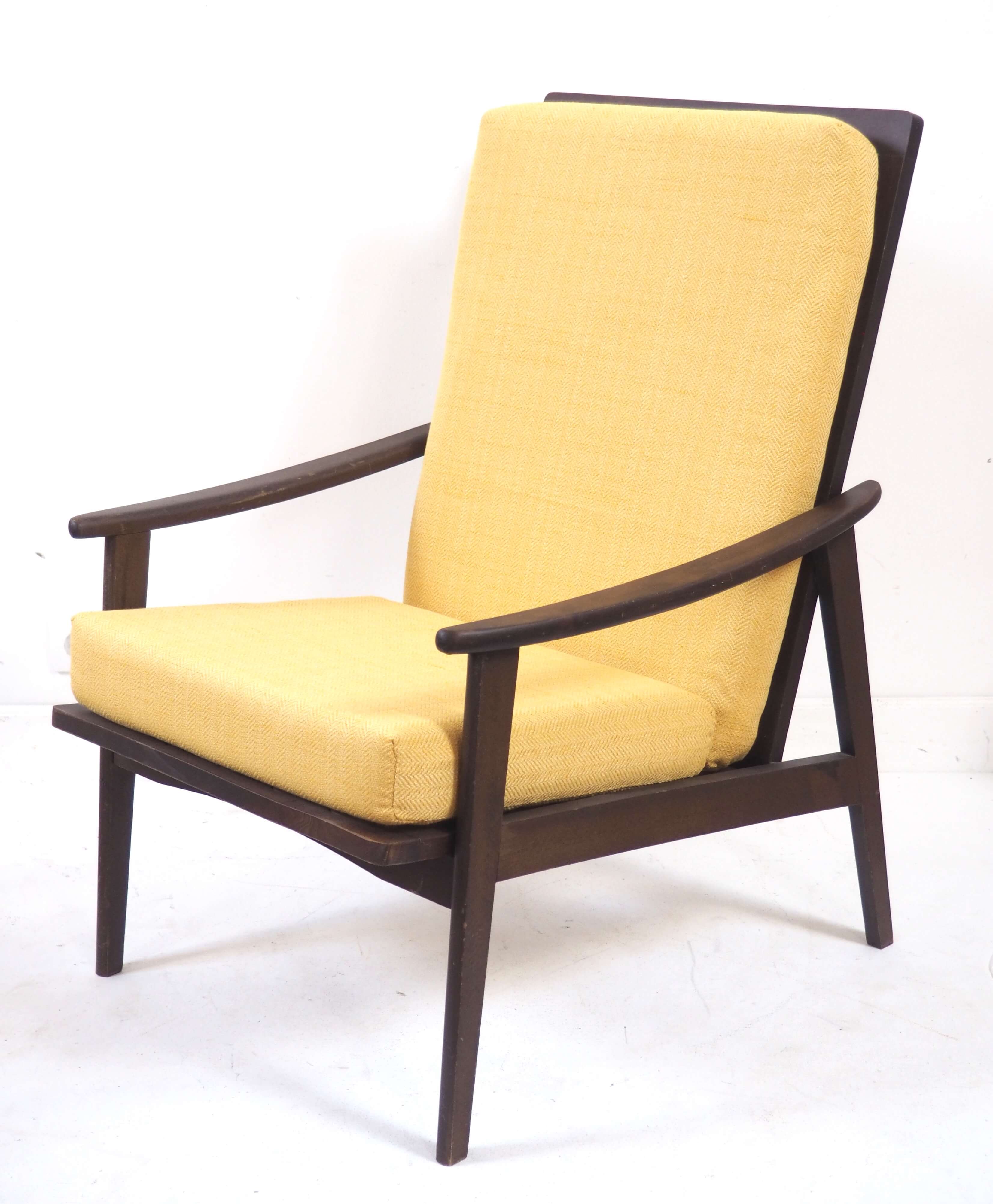 Reupholstered armchair